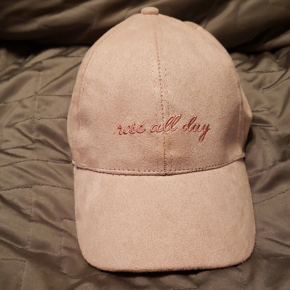 Rosé all day baseball hat NWOT